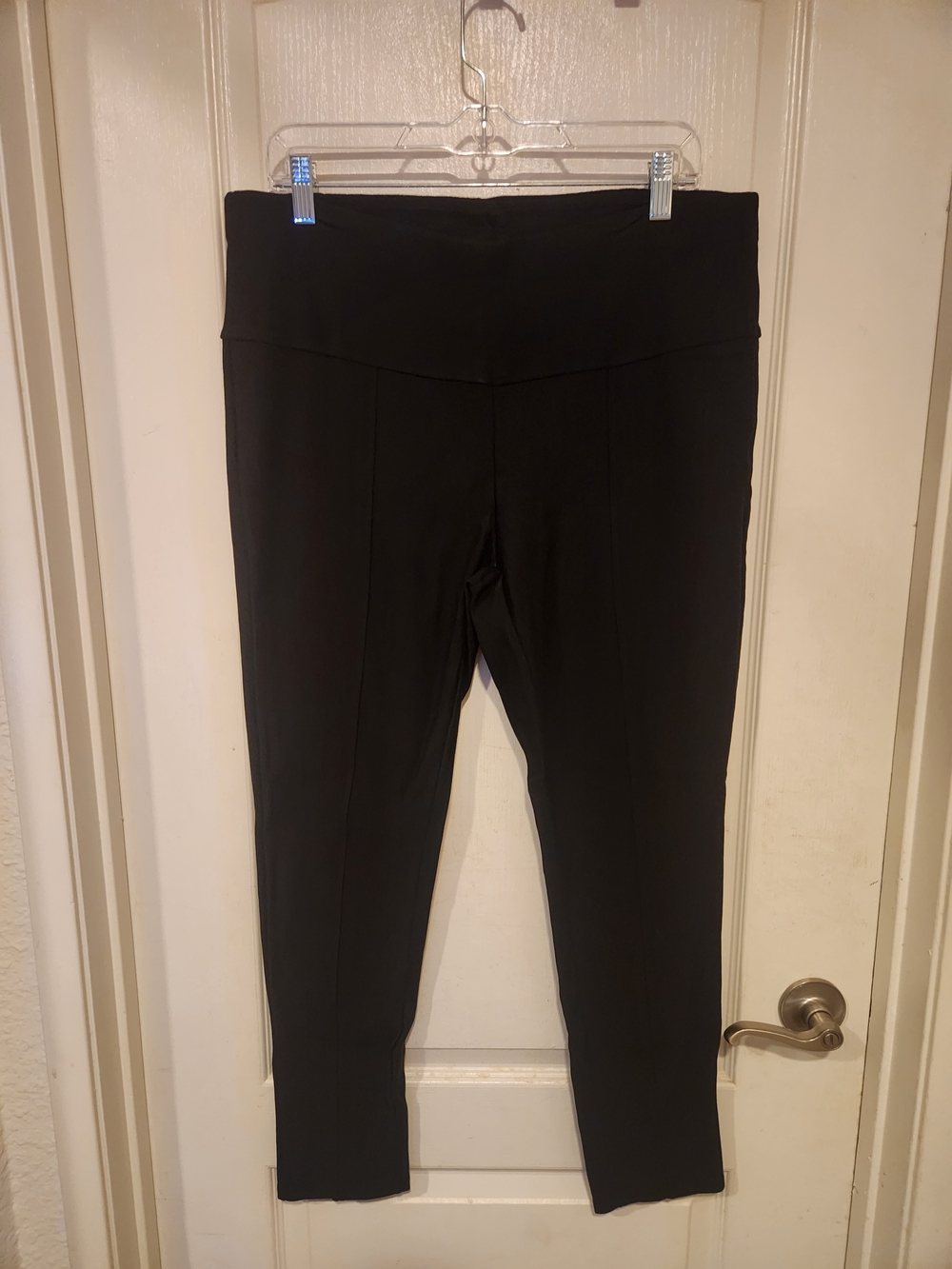 Kay Unger Black High-Waist Ponte Leggings